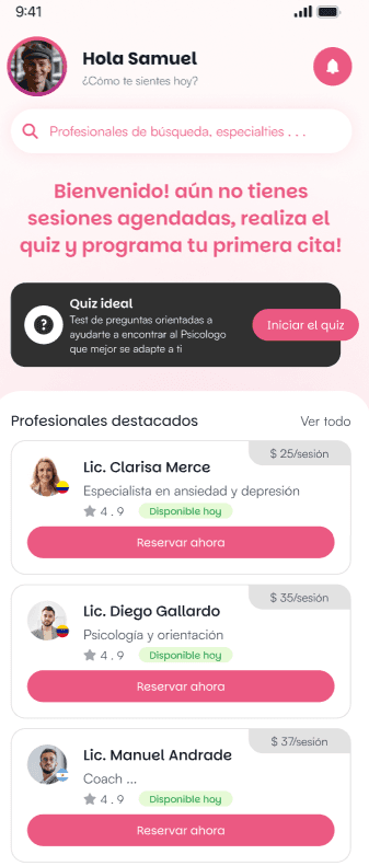Explora profesionales